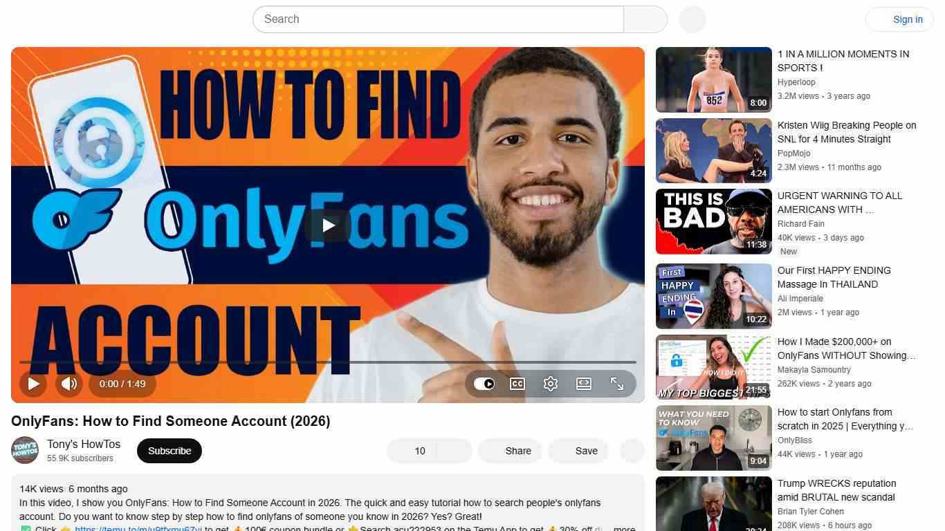 OnlyFans: How to Find Someone Account (2026) - YouTube