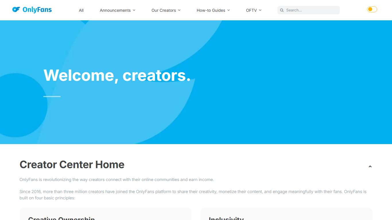 Creator Center - OnlyFans Blog